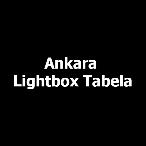 Ankara Lightbox Tabela